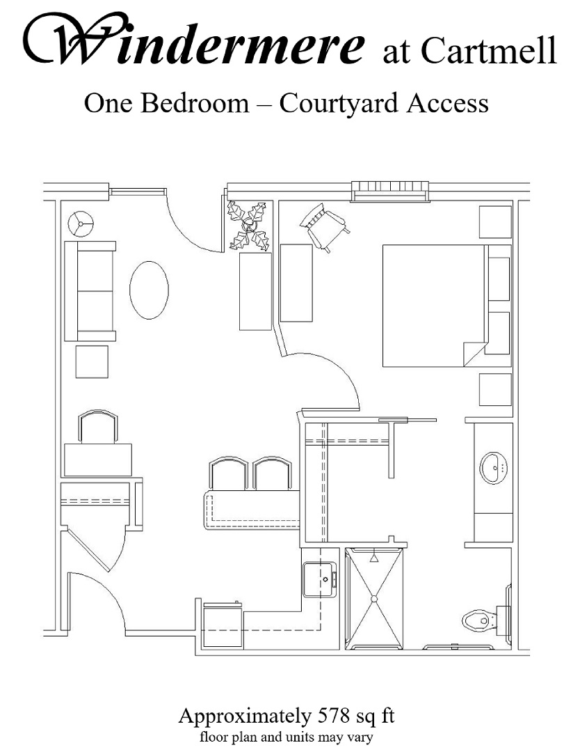 One Bedroom - Courtyard